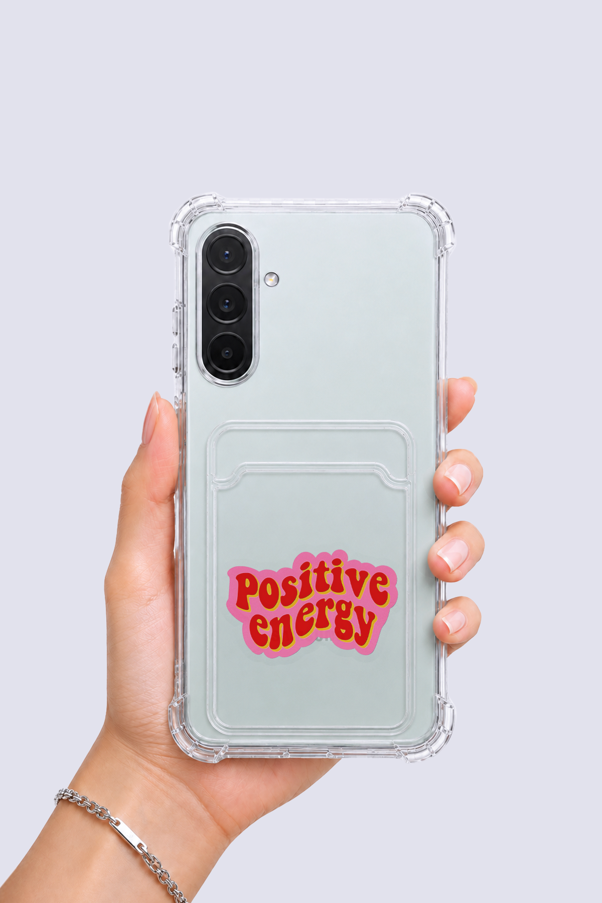 Samsung Galaxy A36 Kartlıklı Pozitif Enerji Desenli Kılıf
