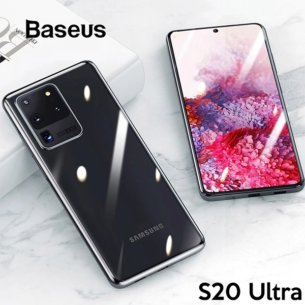 Baseus Simple Case Samsung Galaxy S20Ultra Şeffaf Silikon Kılıf-(1903)