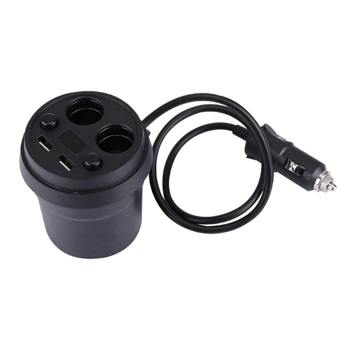 ALLY Car Cup Cift Usb Dijital Gostergeli Araç Şarjı-(1903)