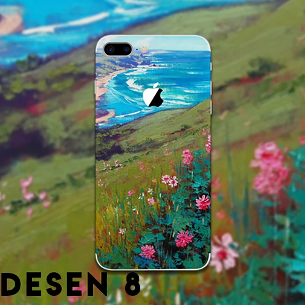 İPhone 8 Plus Tayvan Kalite Creativ Desenli Telefon Kaplaması Sticker-(1903)