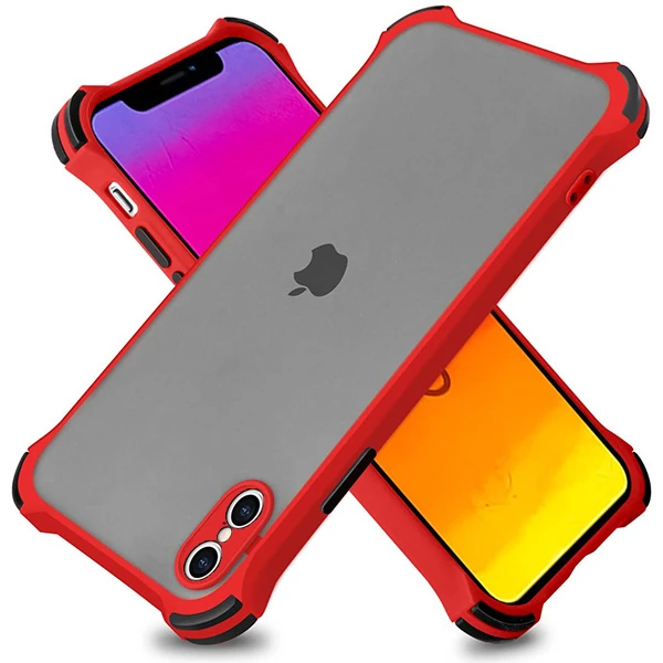 Ally İPhone X-XS 5.8 İnch Shockproof Kamera Koruma Darbe Emici Kılıf-(1903)