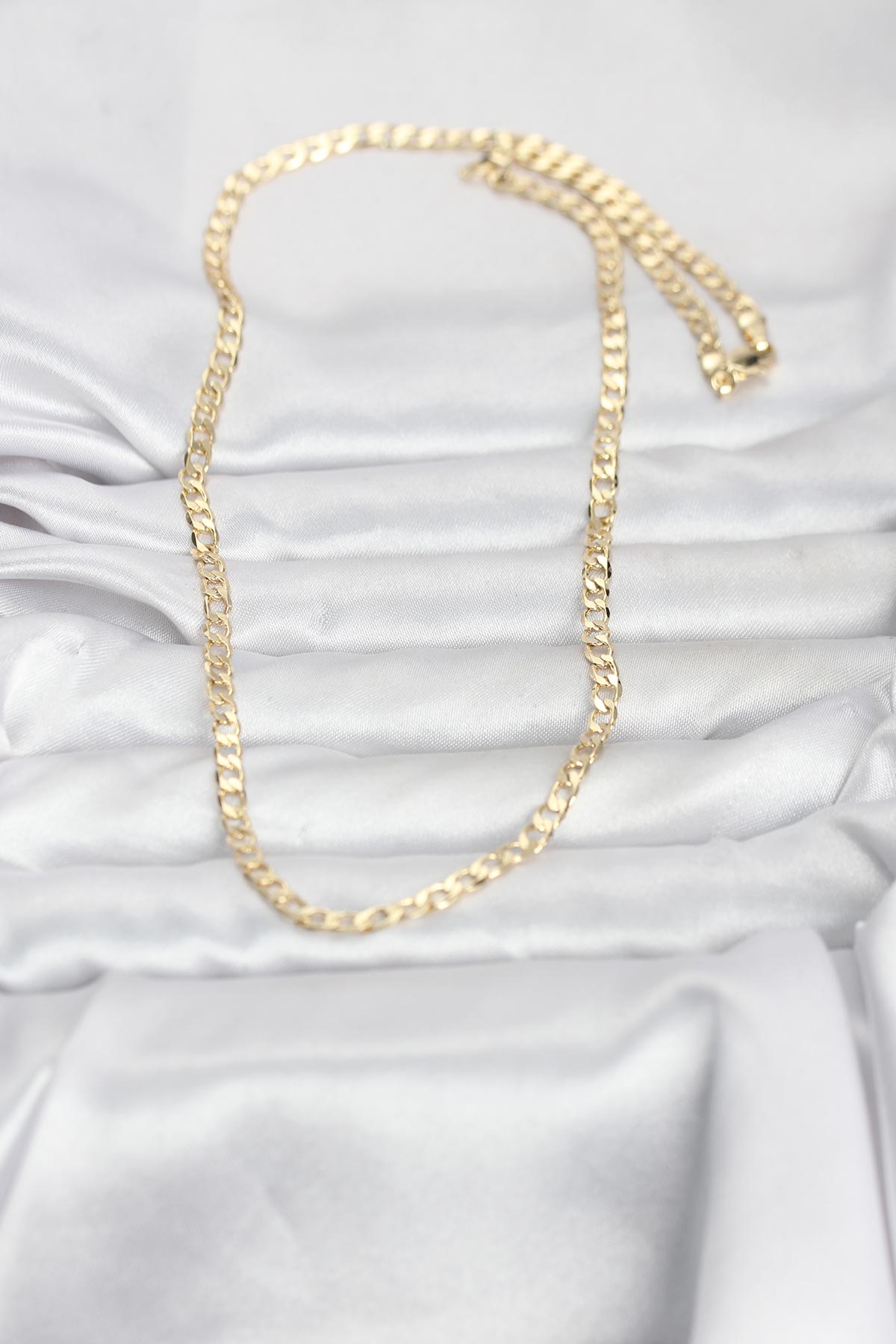 CM 14K Gold Renk Zincir Model 60 cm Kadın Kolye 5886