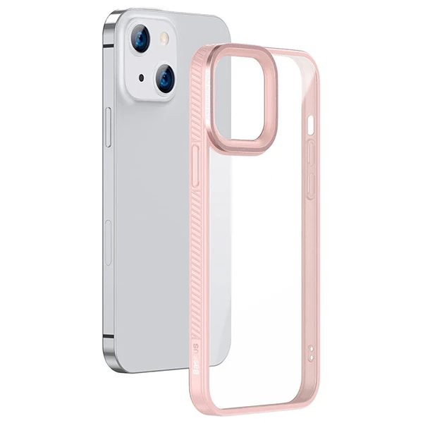 Baseus Crystal iPhone 13 6.1 Kılıf Armor Zırhlı Silikon Kılıf-(1903)
