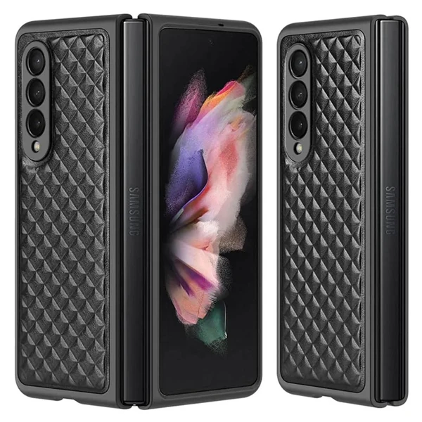 Dux Ducis Venice Series Samsung Galaxy Z Fold3 5G için Premium Deri Kılıf-(1903)