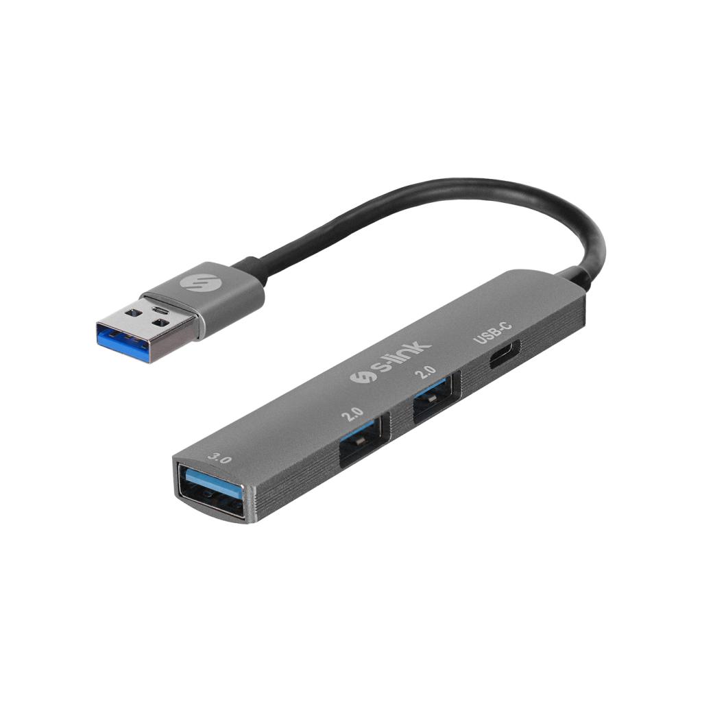 S-LINK SW-U322 USB3.0 to 2xUSB 2.0 1xUSB 3.0 1xType-C Metal USB HUB(1923) 2