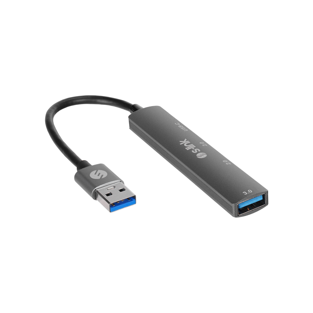 S-LINK SW-U322 USB3.0 to 2xUSB 2.0 1xUSB 3.0 1xType-C Metal USB HUB(1923) 3