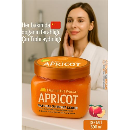 HSNET Profesyonel Şeftali Doğal Peeling - Tüm Vücut Scrub 600 ml 