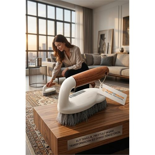 Masif Ahşap Saplı Bristol Kıllı Profesyonel Halı ve Genel Temizlik Fırçası 722950