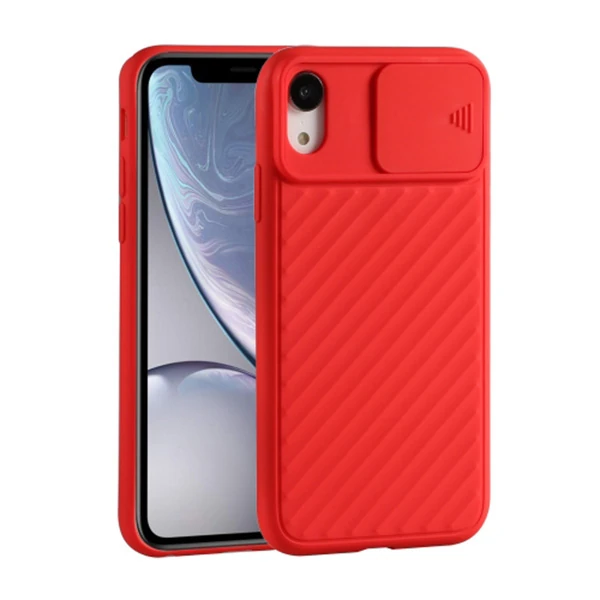 Ally İPhone Xr 6.1 İnch Kılıf Kamera Kapatan koruyucu Sürgülü Kılıf-(1903)