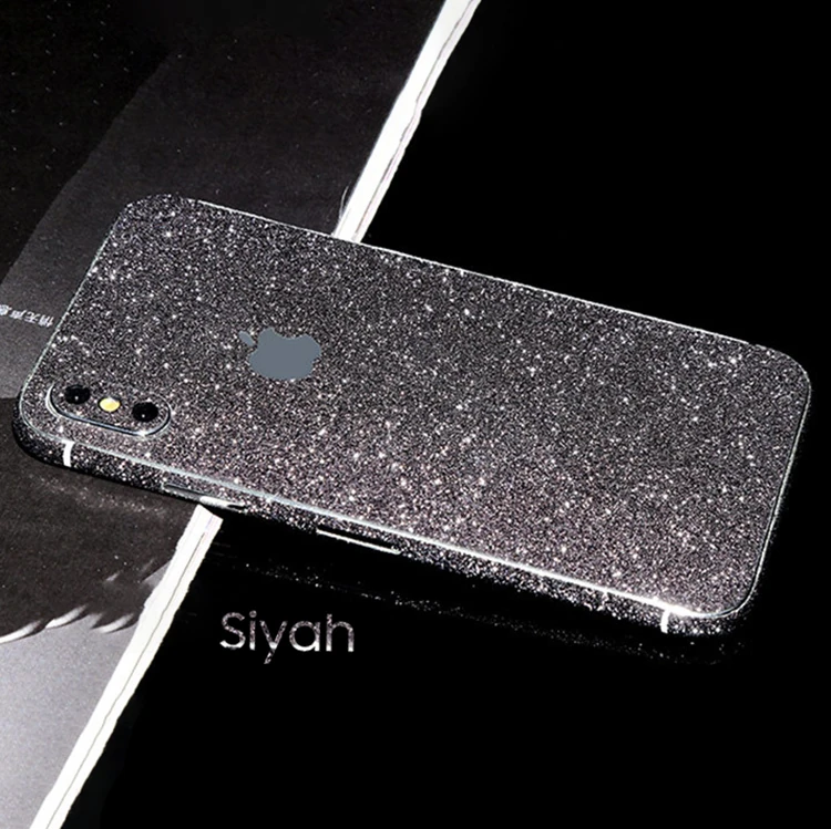 Ally İPhone X Xs Parlak Simli 360 Full Kaplama Sticker-(1903)