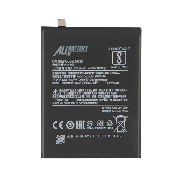 Xiaomi Bn36 Xiaomi Mi 6x ,A2 Pil Batarya-(1903)