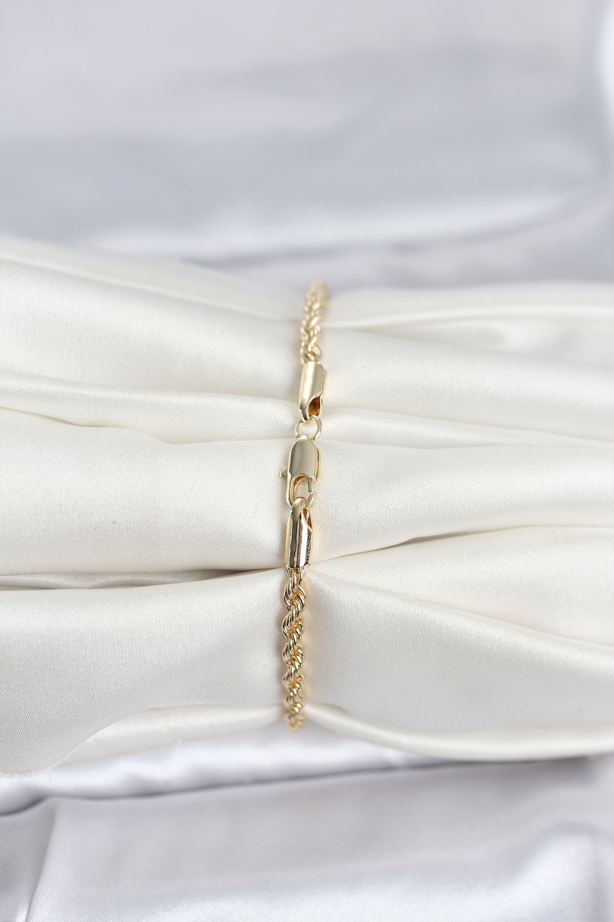 CM 14K Gold Renk Burgu Model Kadın Bileklik 5886