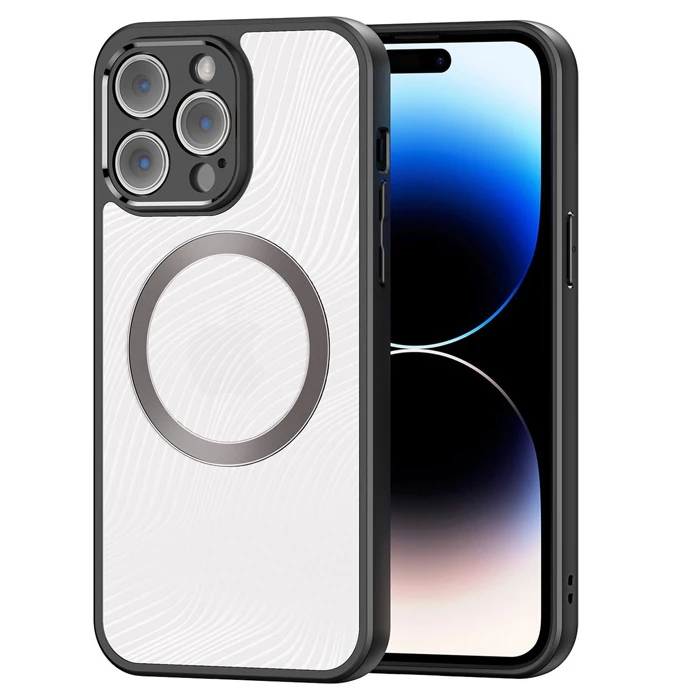 Dux Ducis iPhone 14 Pro Aimo Series MagSafe Premium Buzlu Sert PC-TPU Kılıf-(1903)