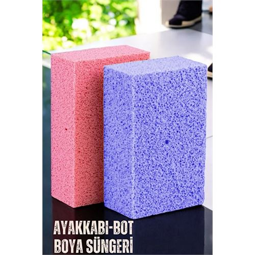 HSNET Ayakkabı Boya Süngeri Bot Boyası Süngeri 2 Adet 