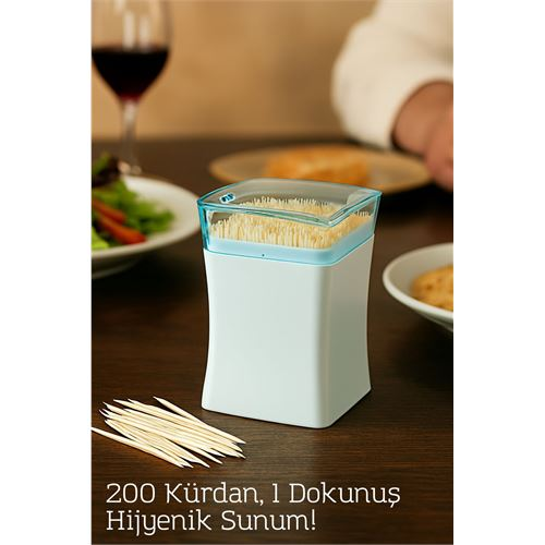 HSNET 200’lü Pratik Kutulu Kürdanlık – Hijyenik Dağıtım Mekanizmalı | Şık ve Pratik Kürdan Kutusu 