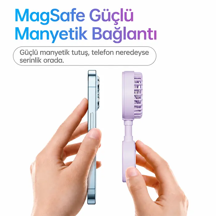 Ezere FlexCool MagSafe Manyetik Telefon Fanı – Taşınabilir Mini Vantilatör-(5775)