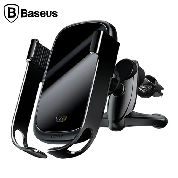 Baseus Rock-Solid Tam Otomatik 10W Wireless Kablosuz Araç Şarj Tutucu-(1903)