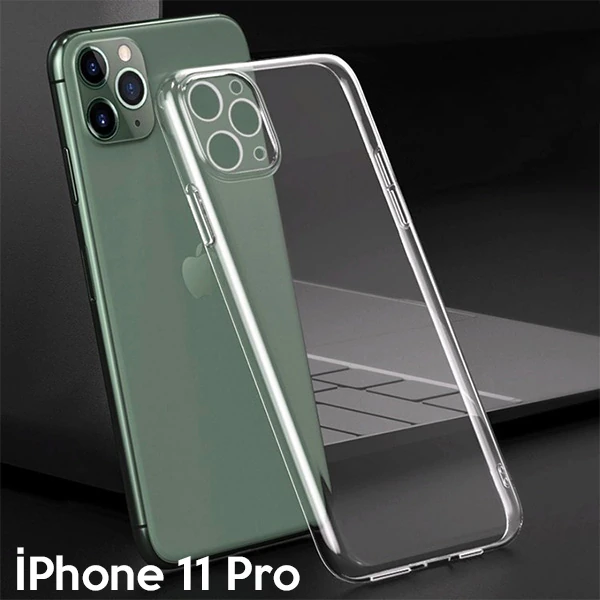 Ally İPhone 11 Pro 5.8 İnch Kamera Korumalı Silikon Kılıf-(1903)