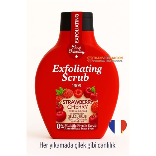 HSNET Çilek & Kiraz Özlü Peeling Jel Peeling Jel Scrub 500 ml 