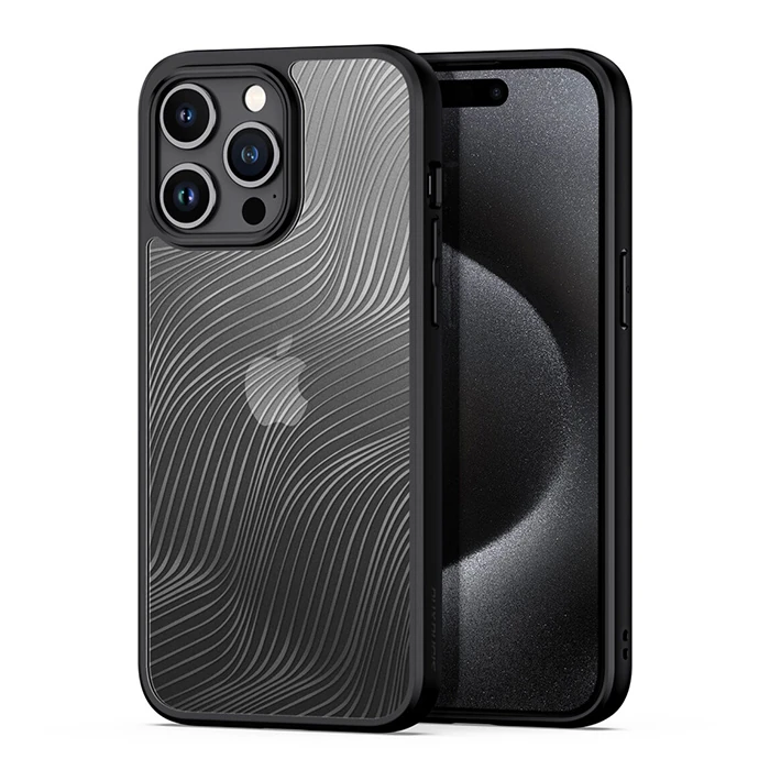 Dux Ducis iPhone 15 Pro Max Aimo Series Premium Buzlu Sert PC-TPU Kılıf-(1903)