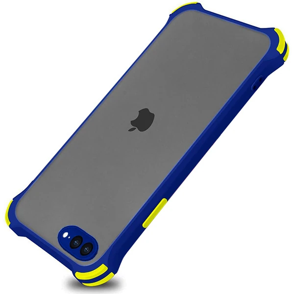Ally İPhone 8-7 Plus Shockproof Kamera Koruma Darbe Emici Silikon Kılıf-(1903)