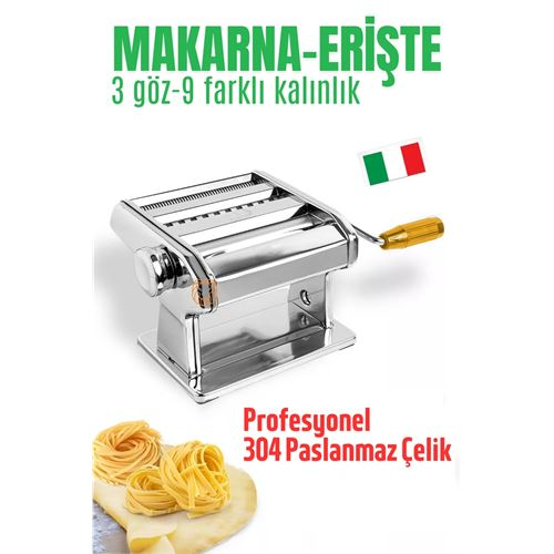HSNET Makarna Makinası Erişte Makarna Kesici Erişte Makinası 304 Paslanmaz Çelik 