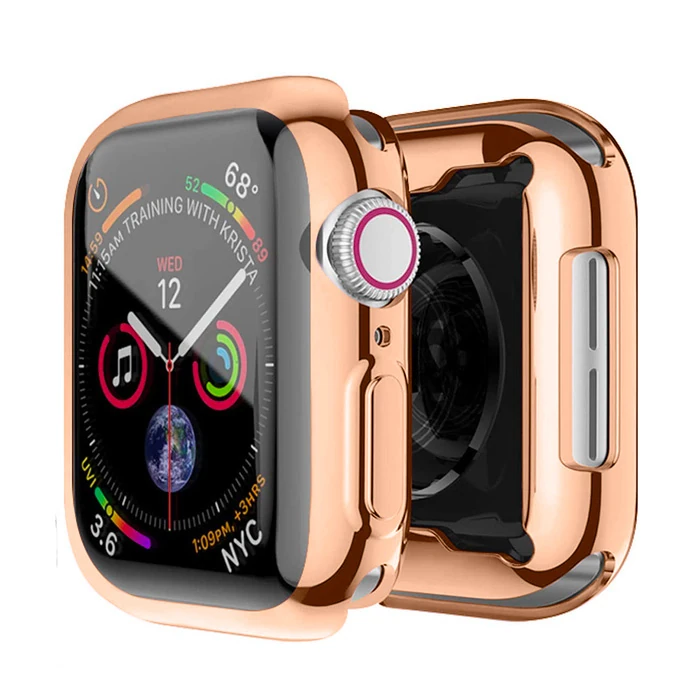 ALLY Apple Watch 7-8 45mm 360 Koruma Ultra Slim Silikon Kılıf-(1903)