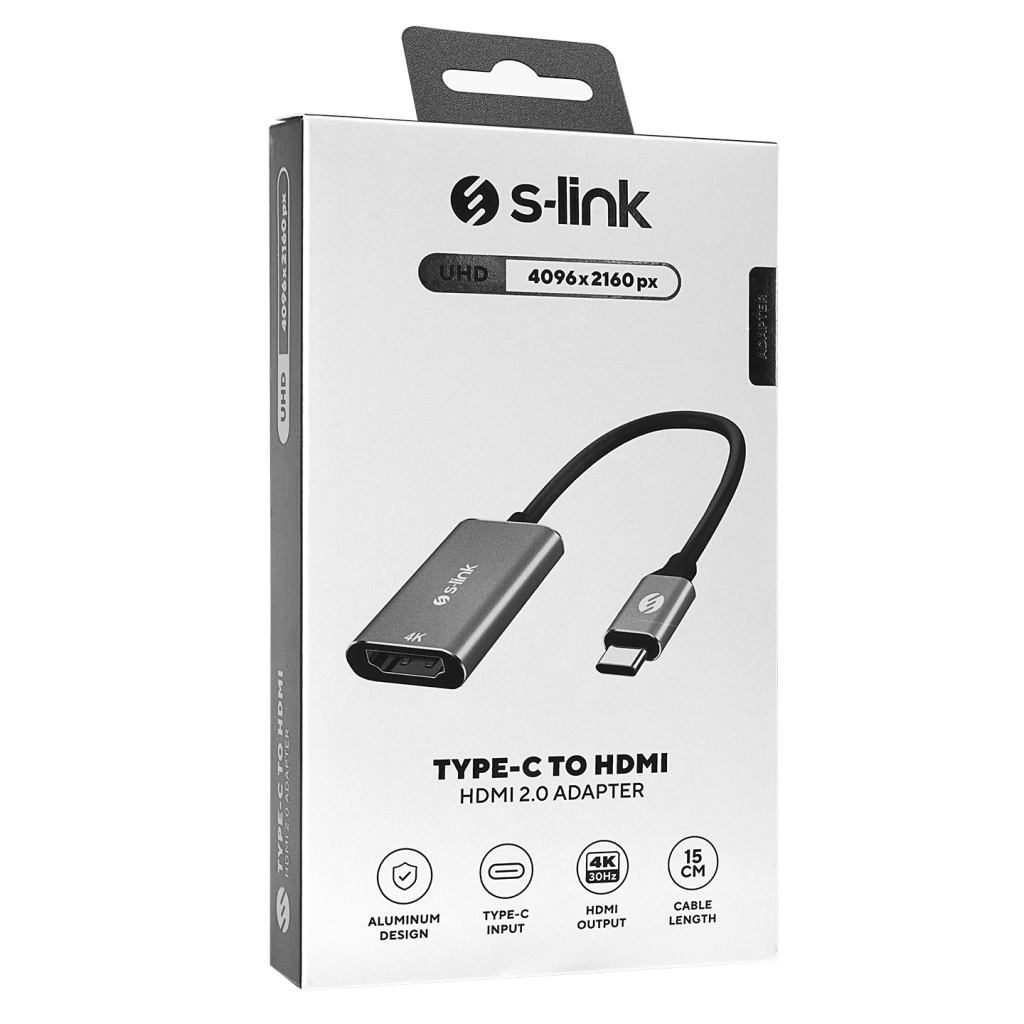 S-LINK SWV-USBC028 Type-C to HDMI Metal Çevirici(1923) 5